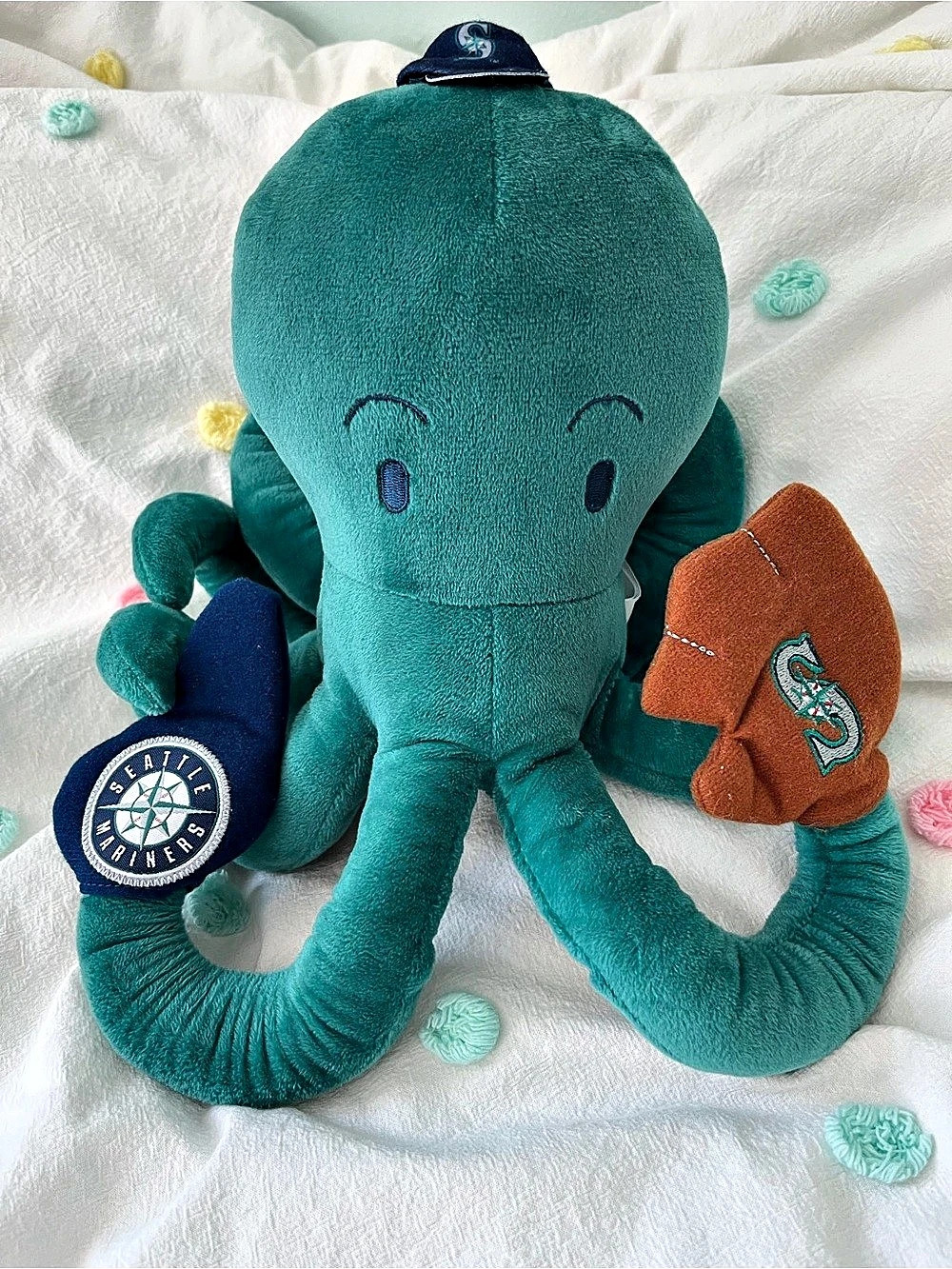 Seattle Mariners Plush Octopus 10" Teal Plush